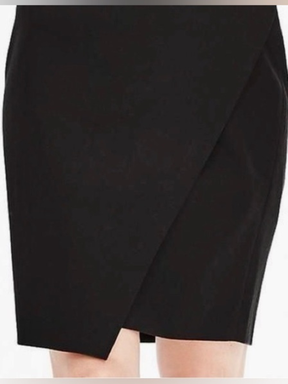 Banana Republic Black Bi-Stretch Sloan Wrap Pencil Skirt Size 2 - Picture 11 of 11